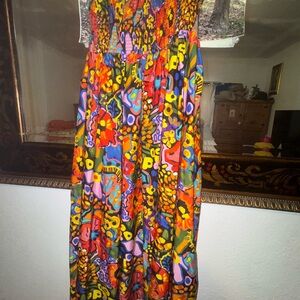 Colorful Abstract Maxi Dress
